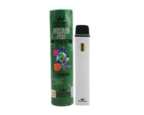 Shop Delta King D10 Pro 2 5g Disposable Vape Sour Diesel