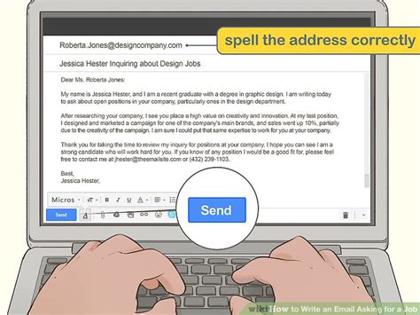 How To Write An Email Asking For A Job With Pictures Wikihow