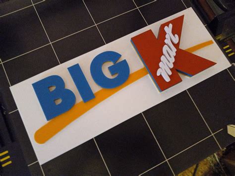 12 Vintage 3d Big K Kmart Sign 3d Printed 3d Reproduction Logo 12×4