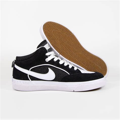 Nike Sb React Leo Baker Shoes Black White Black Gum Light Br