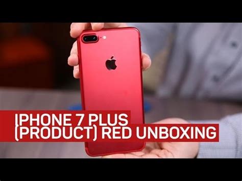 Red IPhone 7 Plus Unboxing Checking Out The Red Of Product Red YouTube