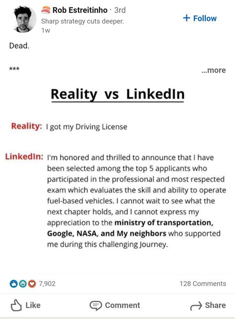 Reality Vs Linkedin Rlinkedinlunatics