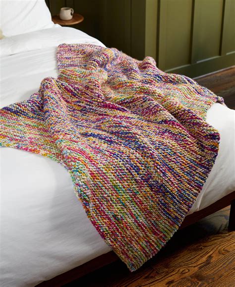 Garter Stripe Throw Premier Yarns