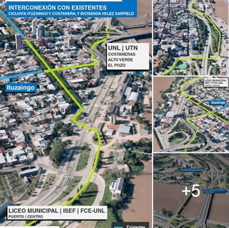 Santa Fe en Bici propuso un plan de bicisendas y ciclovías para la ciudad