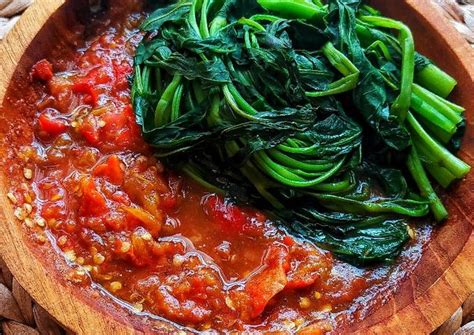 Resep Plecing Kangkung Khas Lombok Oleh Dapur Ade Cookpad