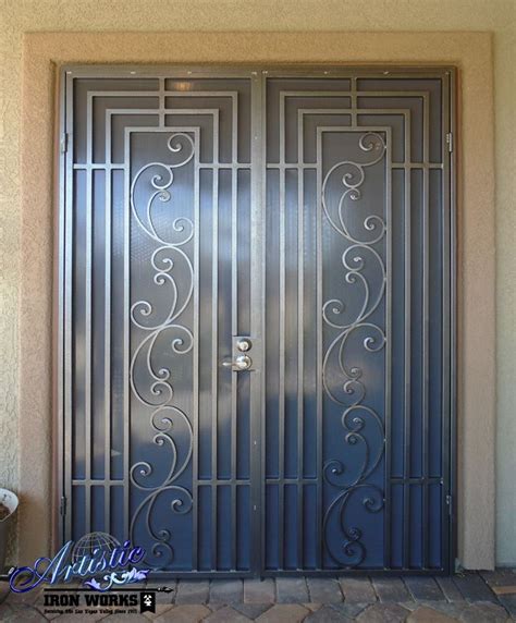 Prato Wrought Iron Security Screen Double Doors Fd0143 Security Screen Door Wrought Iron