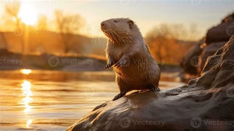 Close Up Photo Of A Naked Mole Rat Looking In Their Habitat Generative AI Stock Photo