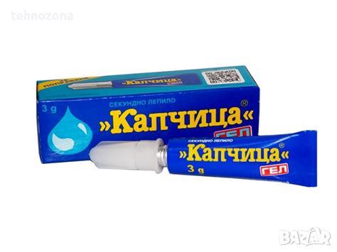 Секундно лепило Капчица гел 3гр. в Лепила и силикон в гр. Пазарджик ...
