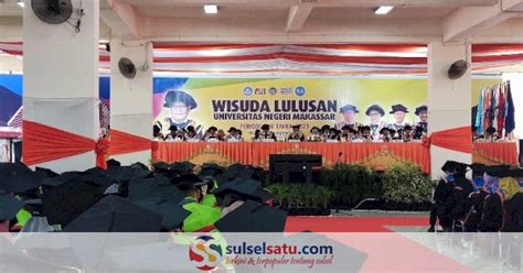 Rektor UNM Kukuhkan 1000 Wisudawan Periode Juni 2023