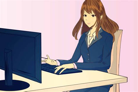 オフィスレディのイラスト 働く女性の職業無料素材 チコデザ