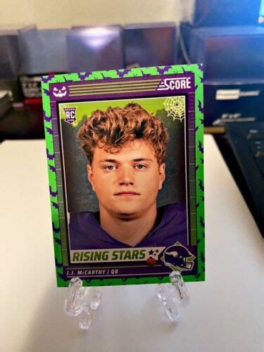 Jj Mccarthy Score A Treat Football Green Bat Parallel Rc Vikings