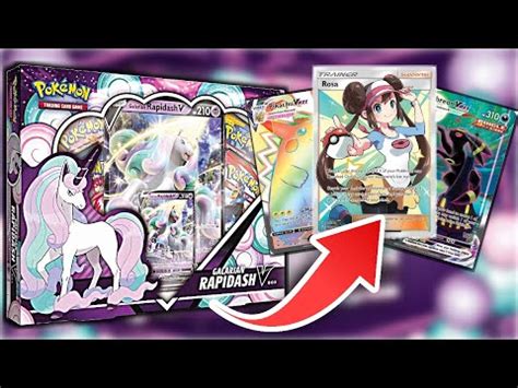 What S Inside The Galarian Rapidash V Boxes Youtube