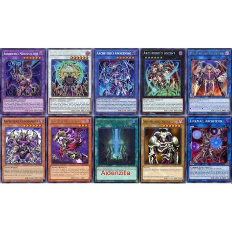 Yugioh Summoned Skull Archfiend Deck Ascent Call Etsy