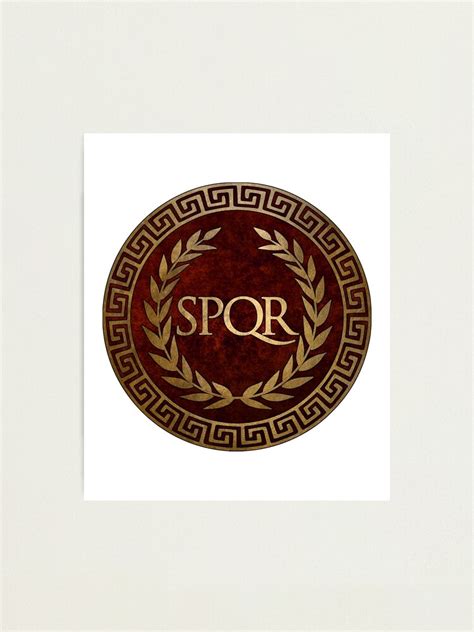 L Mina Fotogr Fica S Mbolo Spqr De La Antigua Roma De Warlordapparel