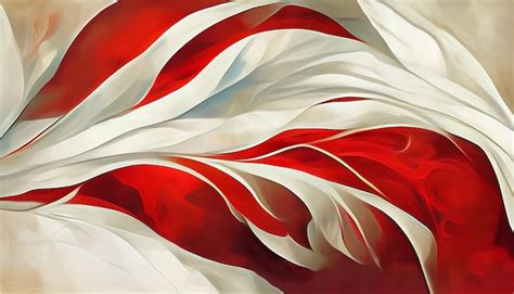 Premium Ai Image An Abstract Elegant Red And White Wave Background