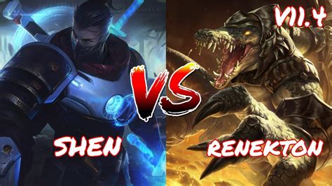 SHEN VS RENEKTON TOP 2 0 10 PERFECT KDA 800K M V11 4 YouTube