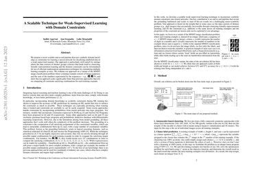 A Scalable Technique For Weak Supervised Learning With Domain