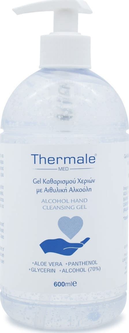 Thermale Med Αλκοολούχο Gel Καθαρισμού Χεριών 70 600ml Skroutz gr