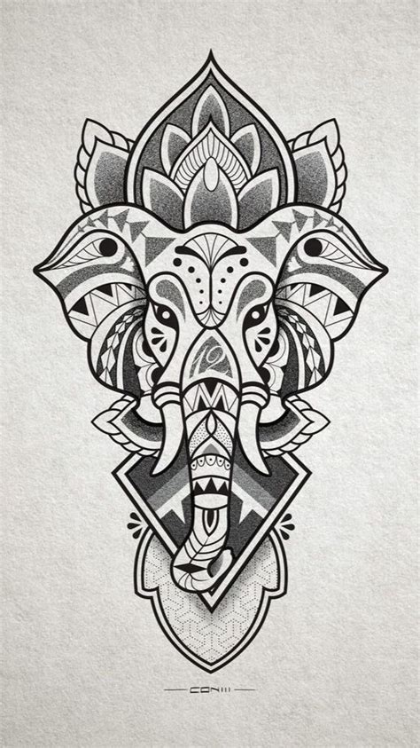 Elephant Tattoo Drawing | Tatoeage olifant, Tatoeage ideeën, Tatoeageschetsen