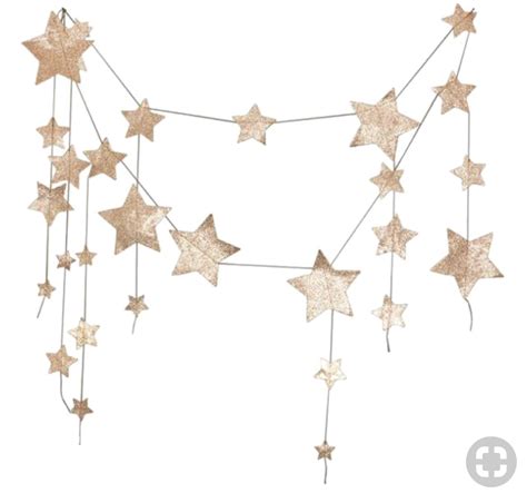 Star Garland Holiday Decorative Home Decor String Lights Png