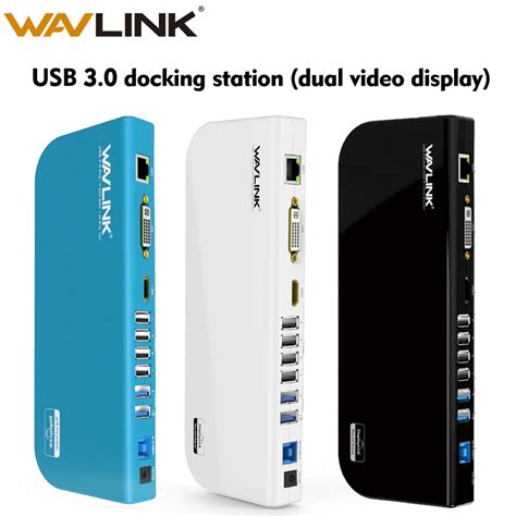 Wavlink Universal Usb Docking Station Dual Video Display Monitor