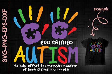 God Created Autism Offset Boring People By Utenbaw Thehungryjpeg