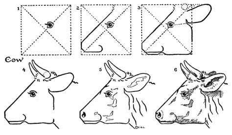 Cómo dibujar una cabeza de vaca fácil paso a paso Juegos de enigmas