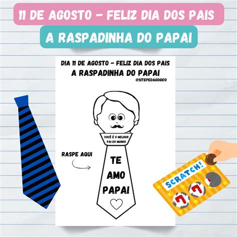 A Raspadinha Do Papai Feliz Dia Dos Pais