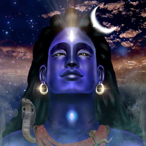 Matte Multicolor Adiyogi Shiva Digital Painting Canvas Print Size 11