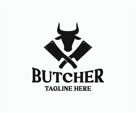 Butcher Shop Design Elements Labels Badges Logo Butcher Logo Design