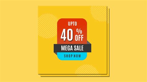 How To Create Sale Banner Template Design In Photoshop Promotional