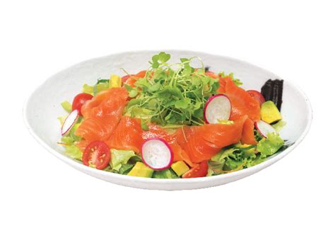 Smoke Salmon Salad Tokyo Deli Sushi