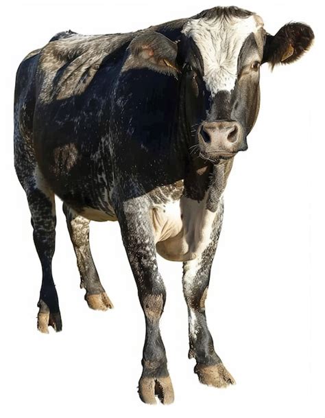 Premium Photo A Striking Nguni Bull Stands Isolated On A White