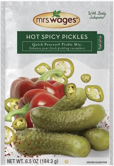 Mrs Wages Kosher Dill Pickles Quick Process Mix 65 Ounce Value Pack Of 6 Dill