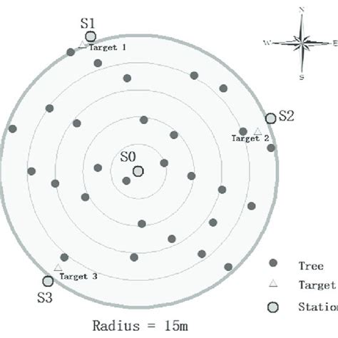 An Illustration Of Tree Stem Scanning Stations And Reference Target