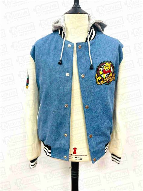 90s Xxxtentacion Winnie The Pooh Varsity Denim Jacket