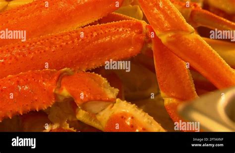 Chinese Buffet Crab Legs Stock Video Footage Alamy