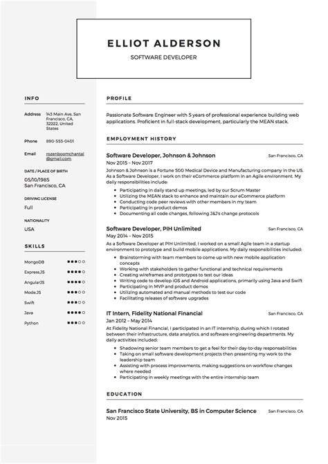 24 Software Developer Resume Examples For 2023