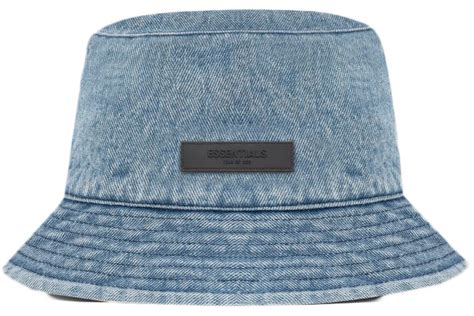 Fear Of God Essentials Bucket Hat Denim Fw22 Us