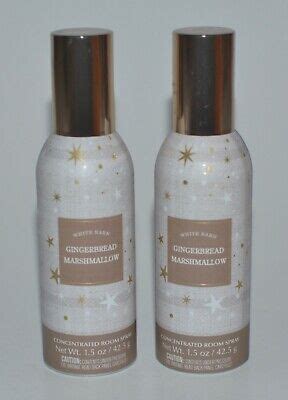 2 BATH BODY WORKS GINGERBREAD MARSHMALLOW CONCENTRATED ROOM SPRAY