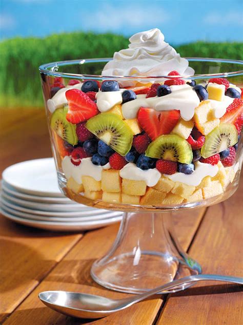 Berries And Cream Smooth Trifle Dessert Recipe Edible Door