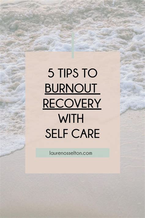 5 Self Care Routines To Recover From Burn Out Burnout Recovery Self