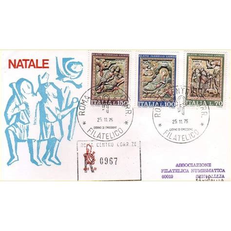 ITALIA 1975 FDC Venetia Natale Racc Rm