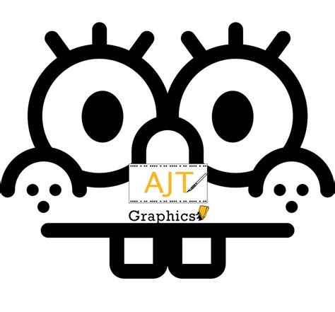 Spongebob Face Vinyl Car Decal, Laptop Decal - Etsy