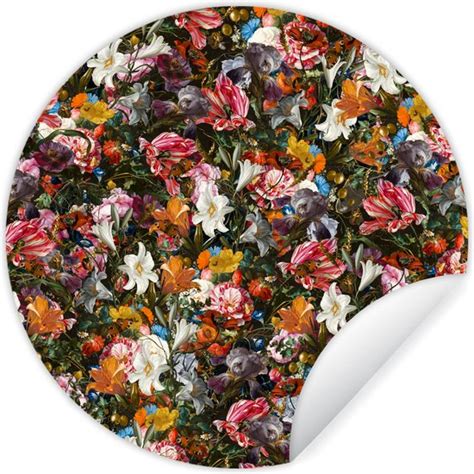 Wallcircle Muurstickers Behangcirkel Bloemen Vlinder Design