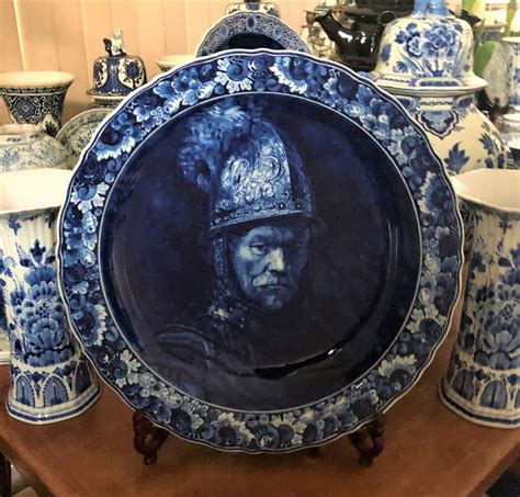 HUGE Royal Delft 1962 Rare Charger Large Old Delfts Blauw Etsy