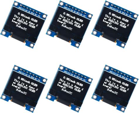 Amazon UMLIFE 0 96 7 Pin SPI 128x64 OLED Display Module 6PCS 0