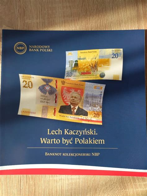 Folder Do Banknotu Lech Kaczy Ski Warto By Polak Mielec Kup Teraz