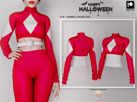 The Sims Resource PATREON Early Access POWERFUL COSTUME TOP P139