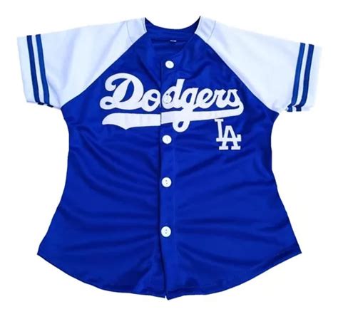 Jersey Casaca Beisbol Dama Dodgers Los Angeles Bordada Env O Gratis